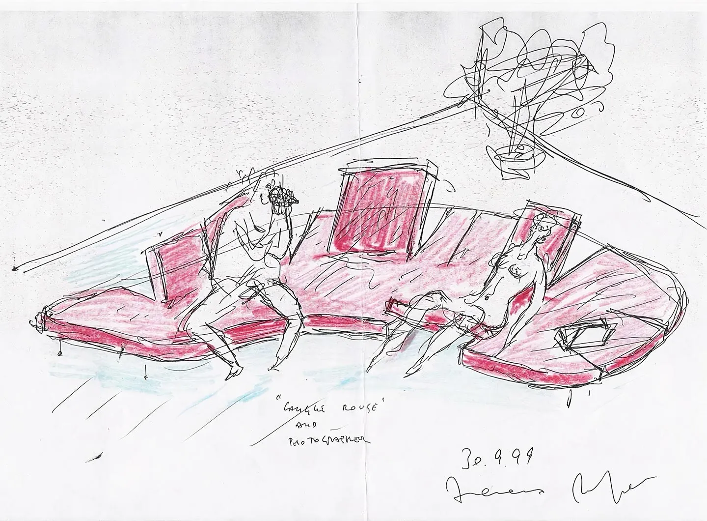 Sketches for the Flap sofa