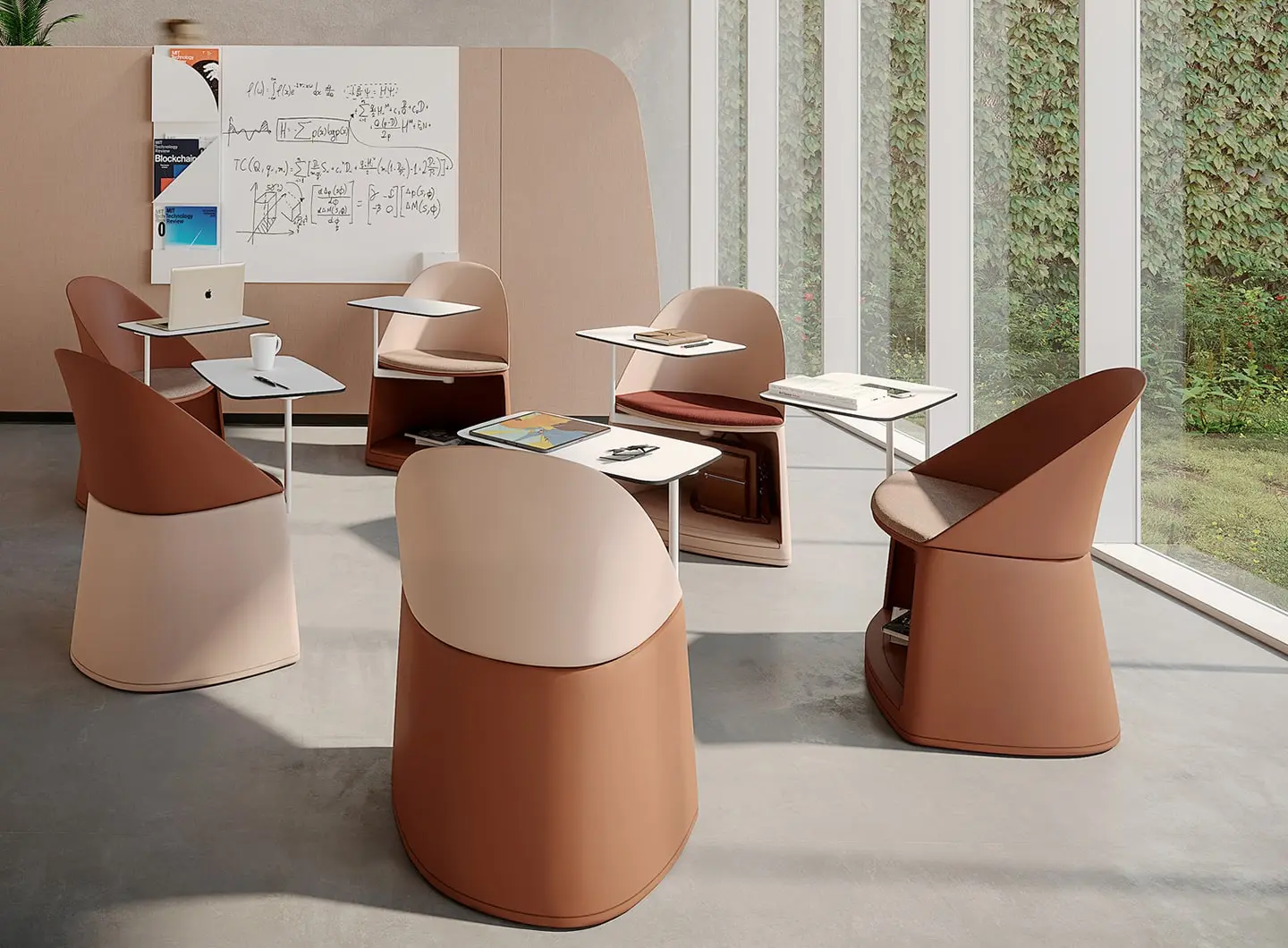 Cila Go, Design Lievore Altherr, 2018. Paravan, Design Lievore Altherr, 2018.