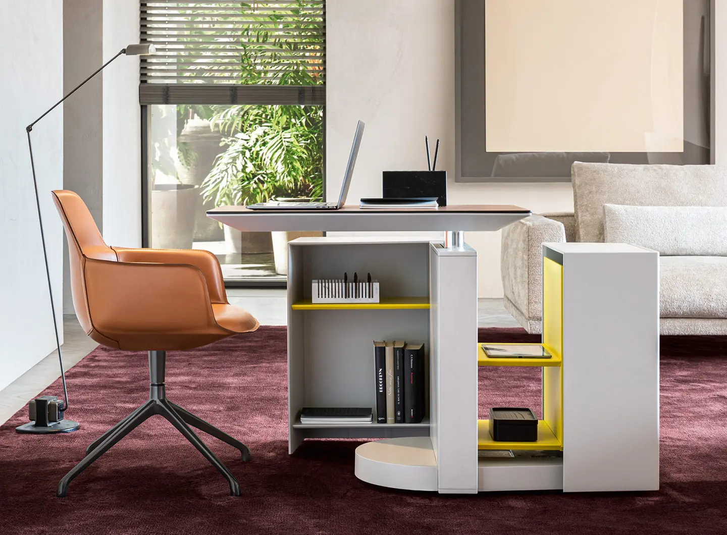 Italian modern desk Cartesiano by i4Mariani, design Ferruccio Laviani