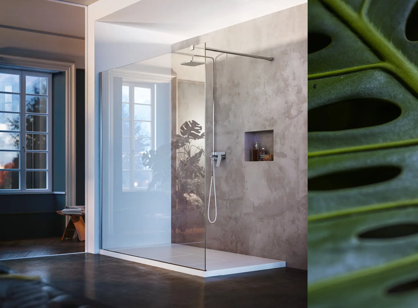 Vismaravetro - walk-in shower enclosure - SK-IN