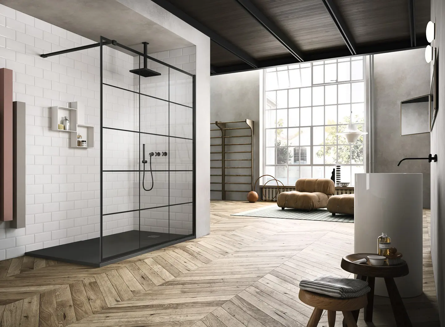 Vismaravetro - walk-in shower enclosure - SK-IN