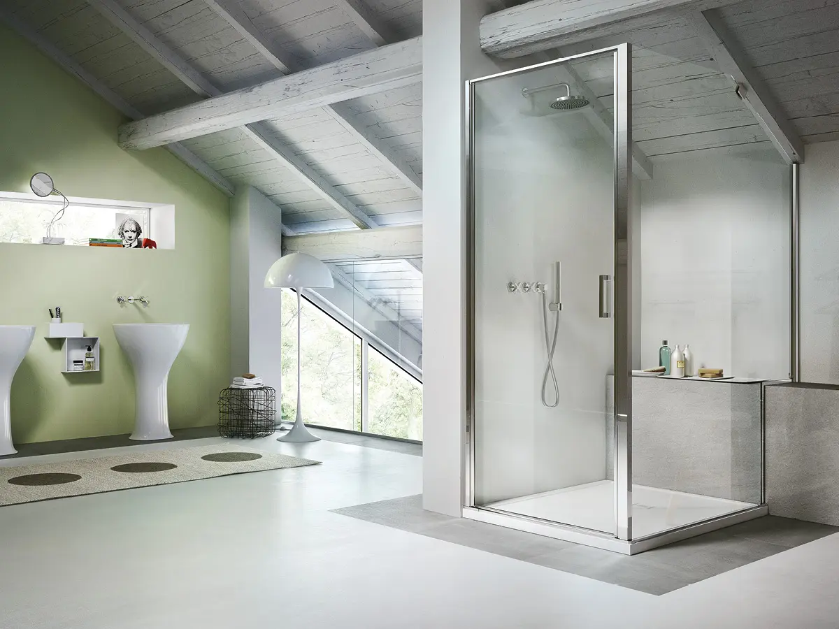 Vismaravetro - pivoting shower enclosure - Linea collection