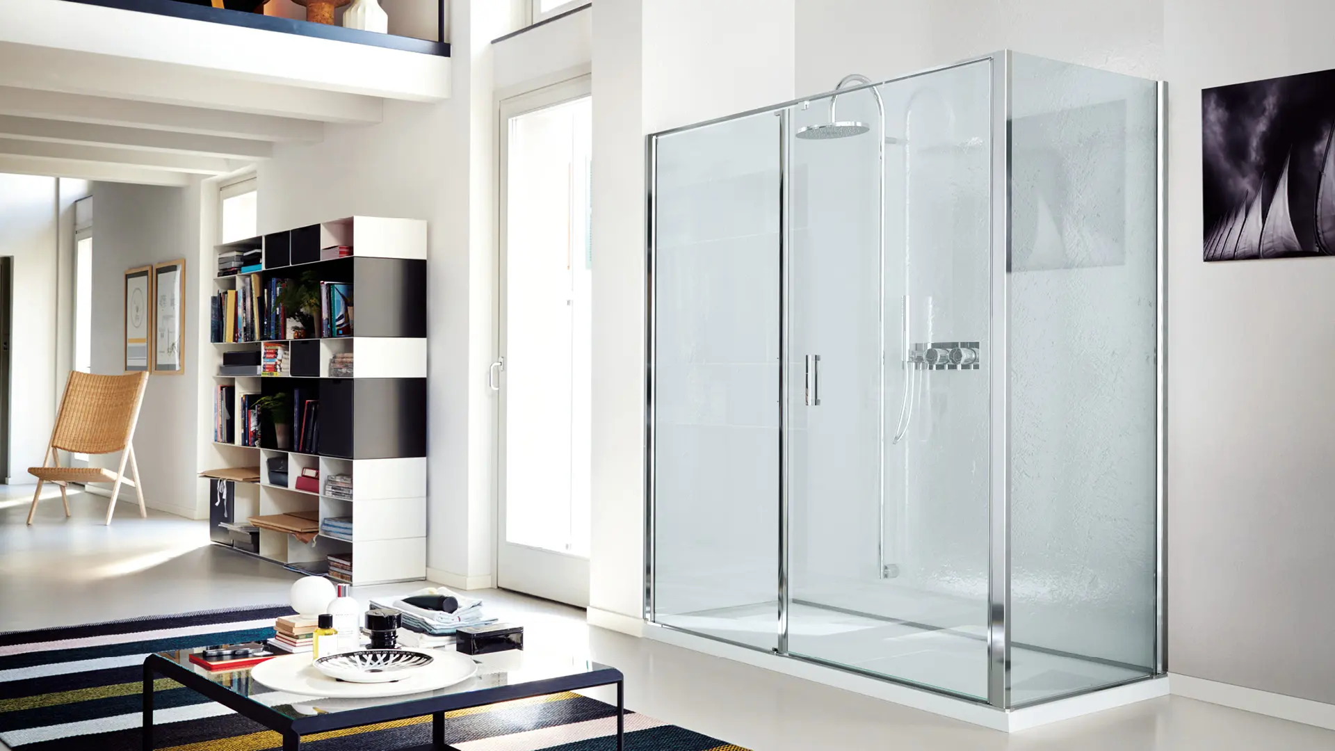 Vismaravetro - pivoting shower enclosure - Linea collection