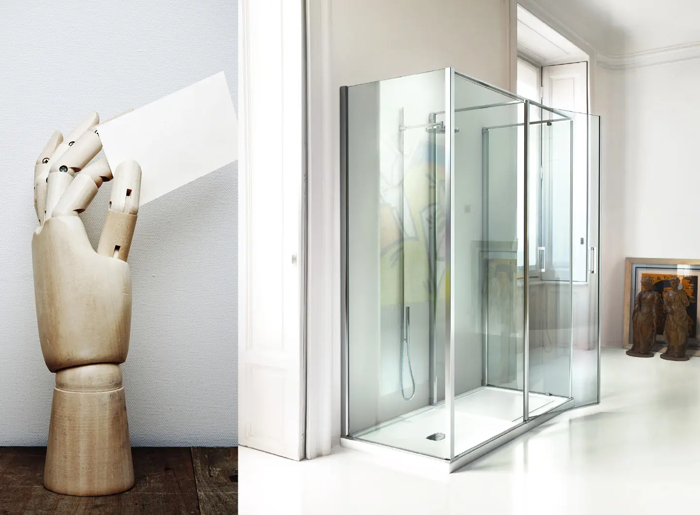 Vismaravetro - pivoting shower enclosure - Linea collection