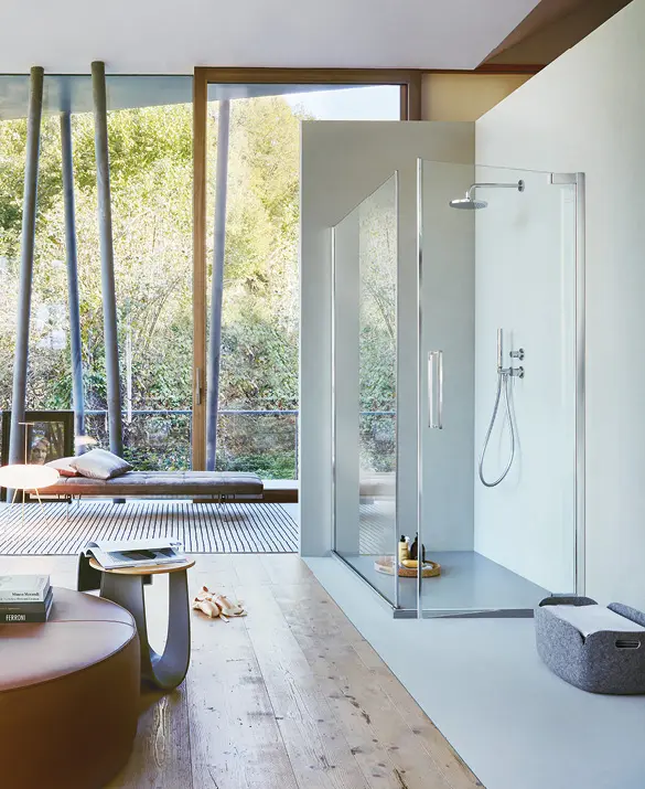 Vismaravetro - pivoting shower enclosure - Flare collection