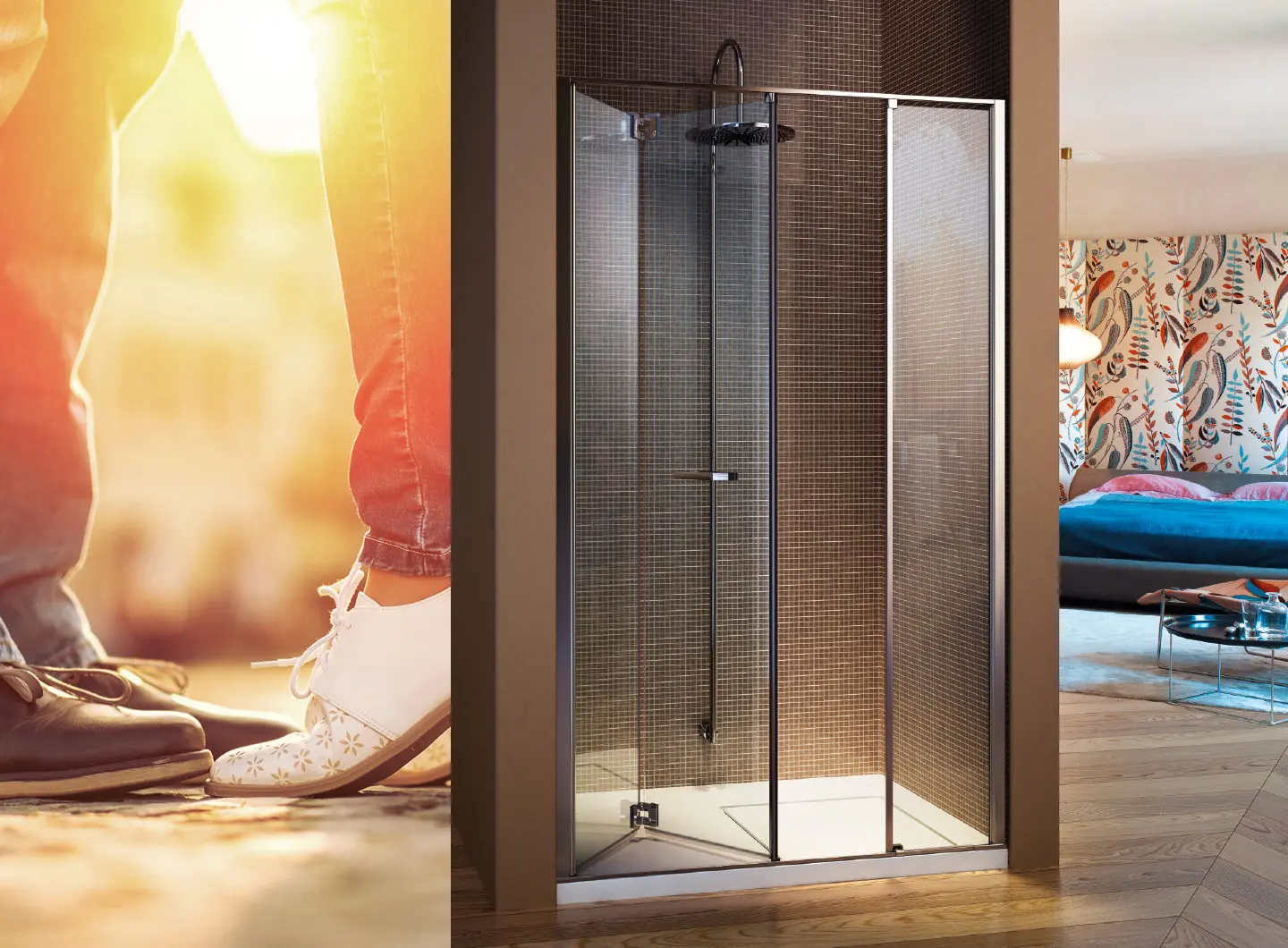 Vismaravetro - folding shower enclosure - Replay collection