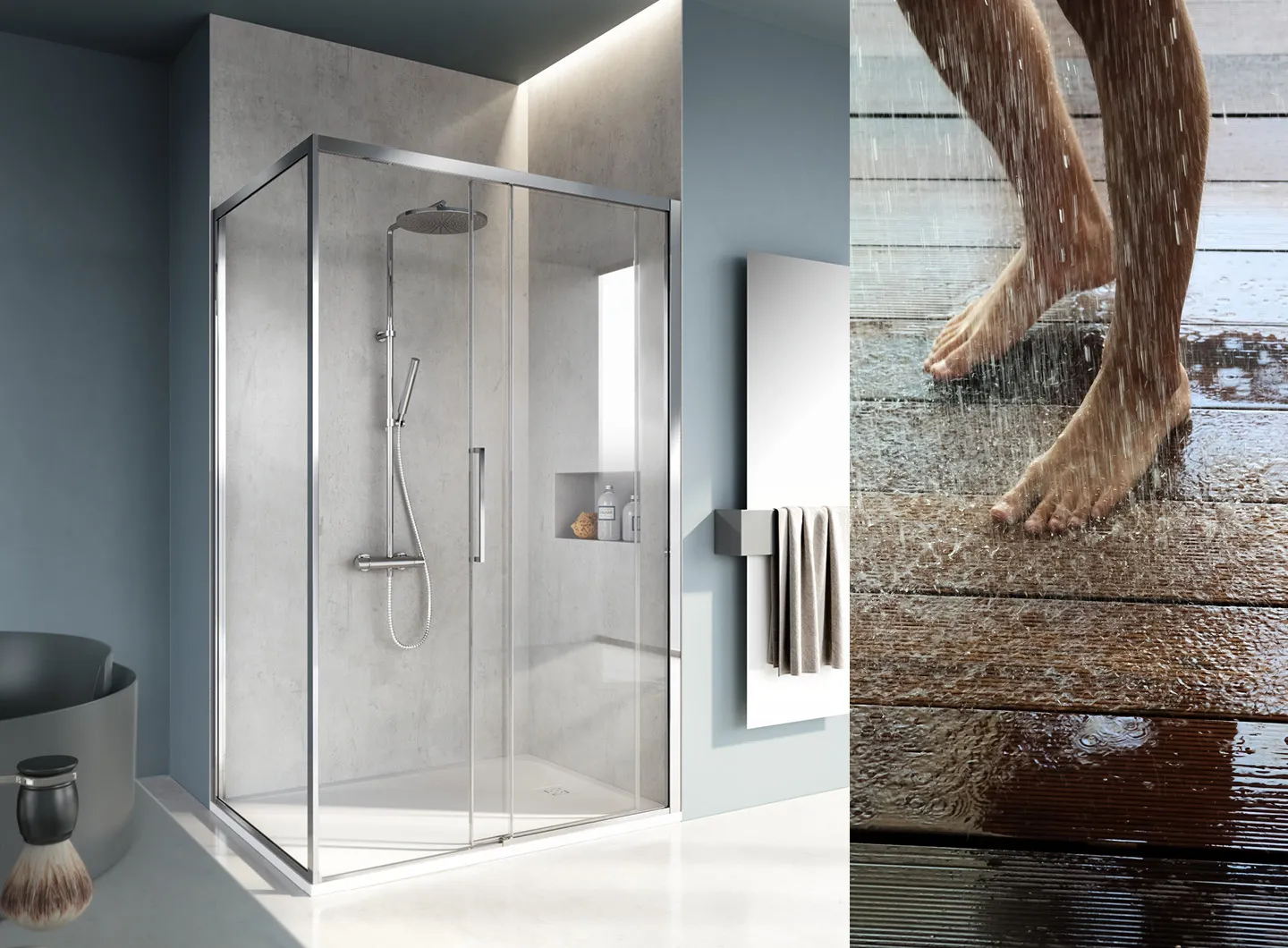 Vismaravetro - sliding shower enclosure - Serie 7000