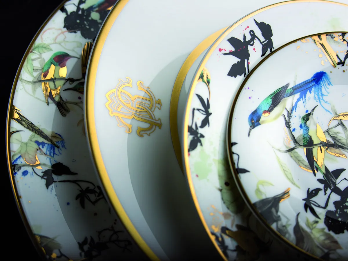 Roberto Cavalli Home Luxury Tableware - Garden Birds