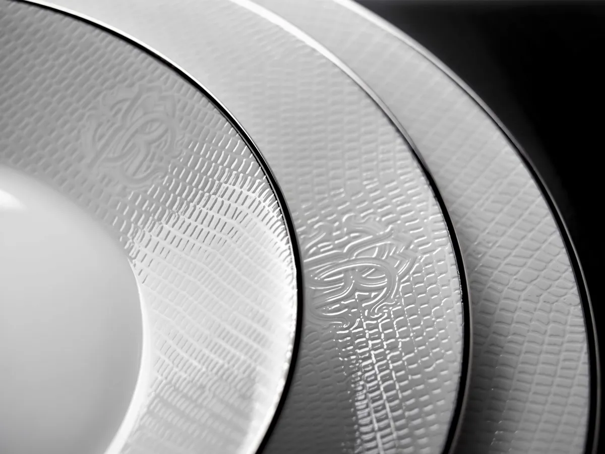Roberto Cavalli Home Luxury Tableware - Lizzard Platin