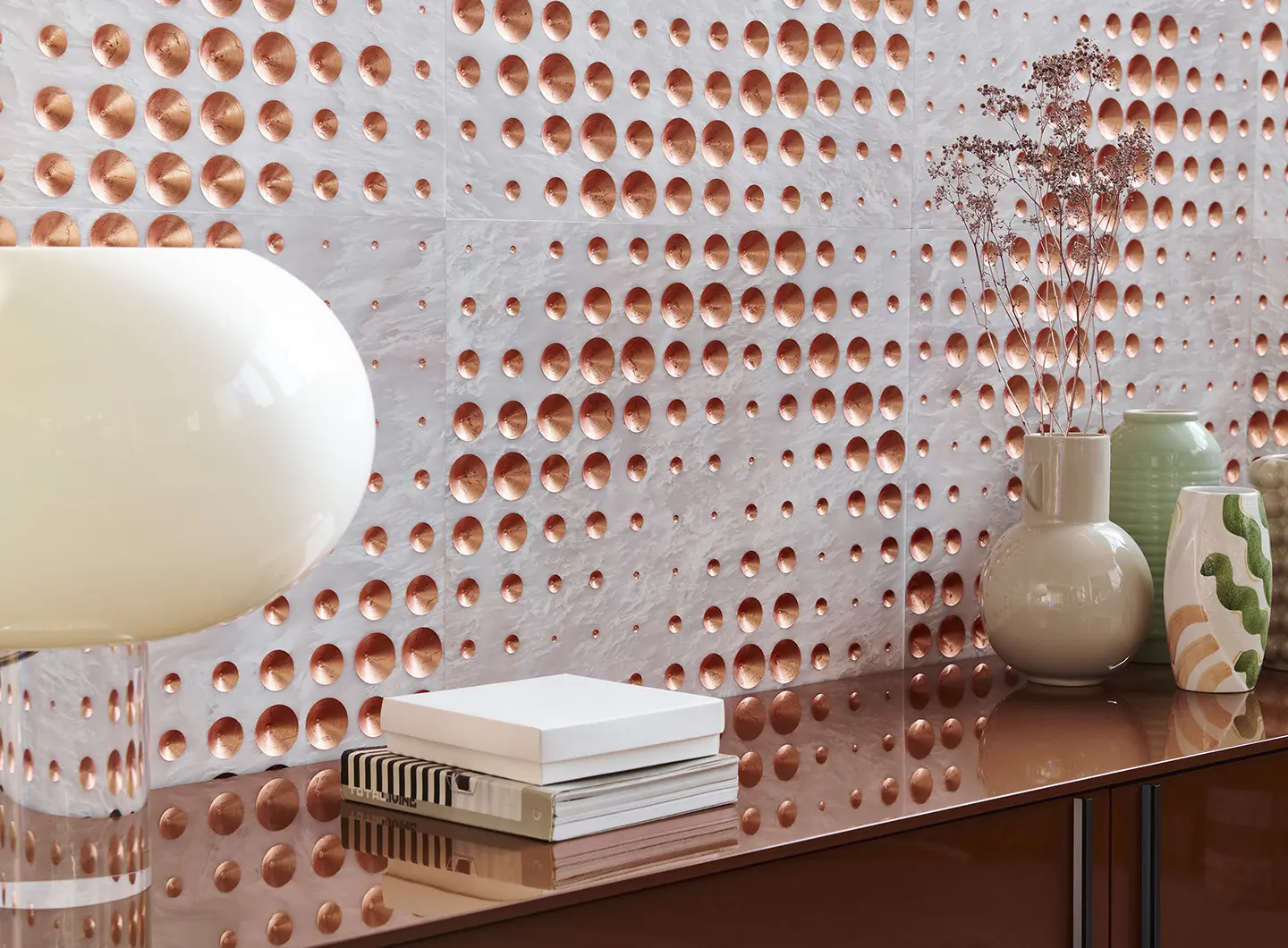 Lithos Design Luxury champagne marble wall covering