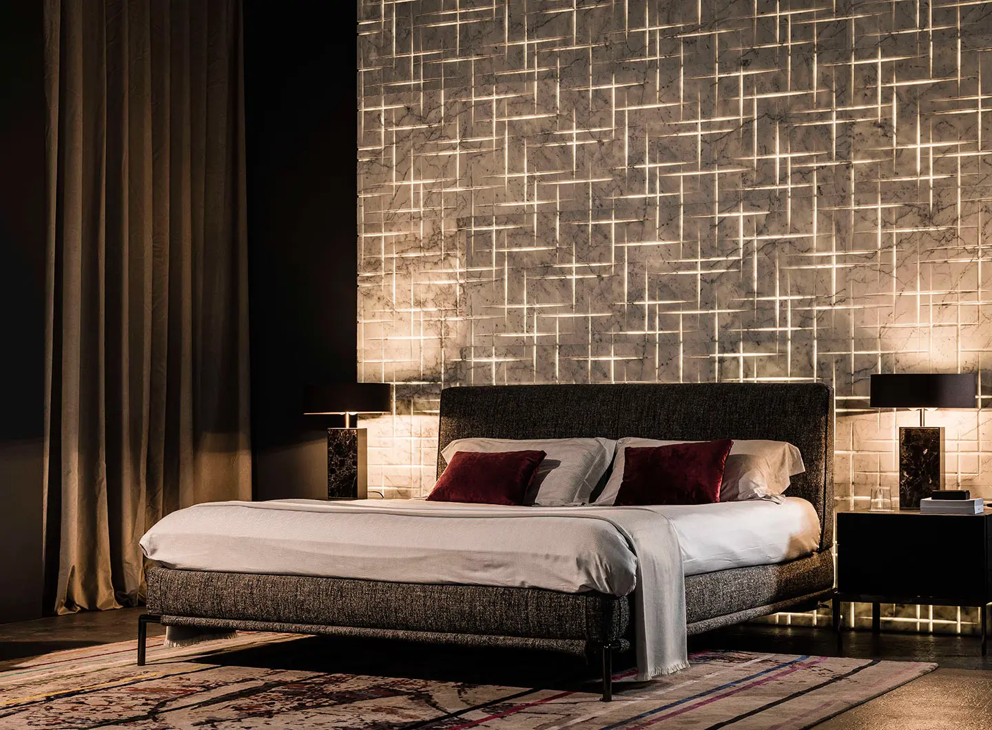 Lithos Design Hamal marble backlit wall covering