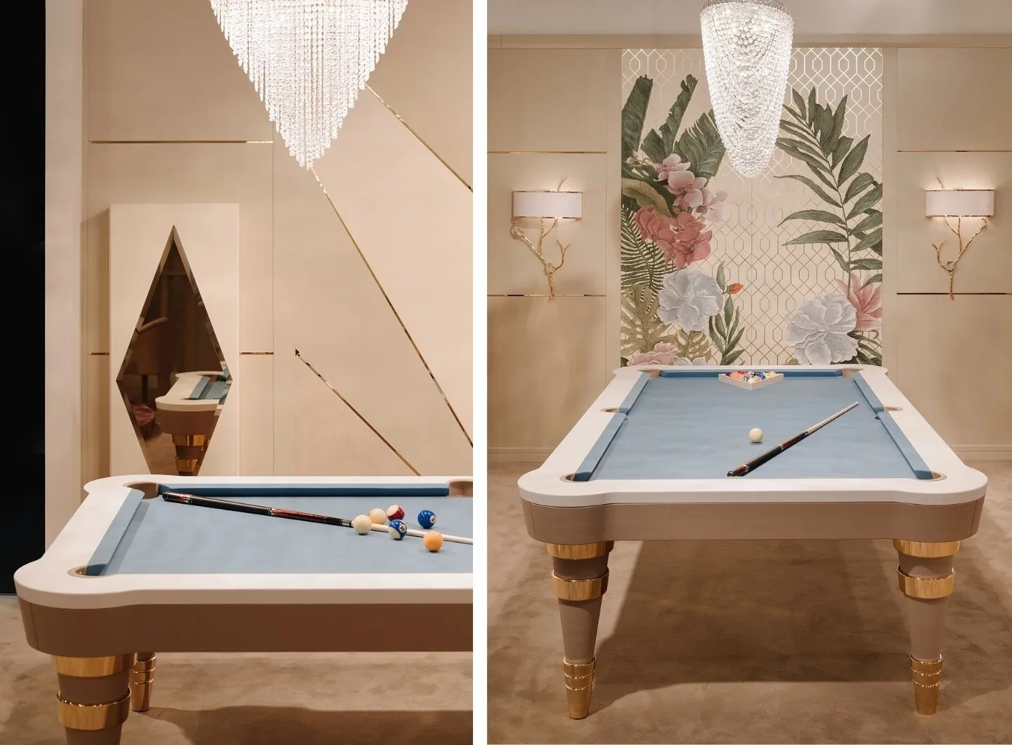 luxury professional pool table vismara design