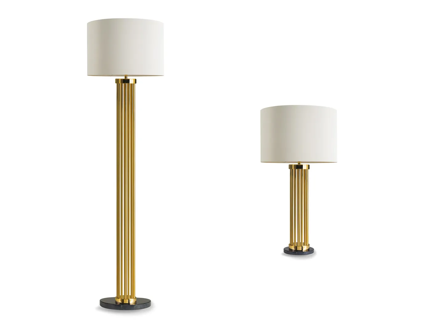L049/F floor lamp + L049/T table lamp