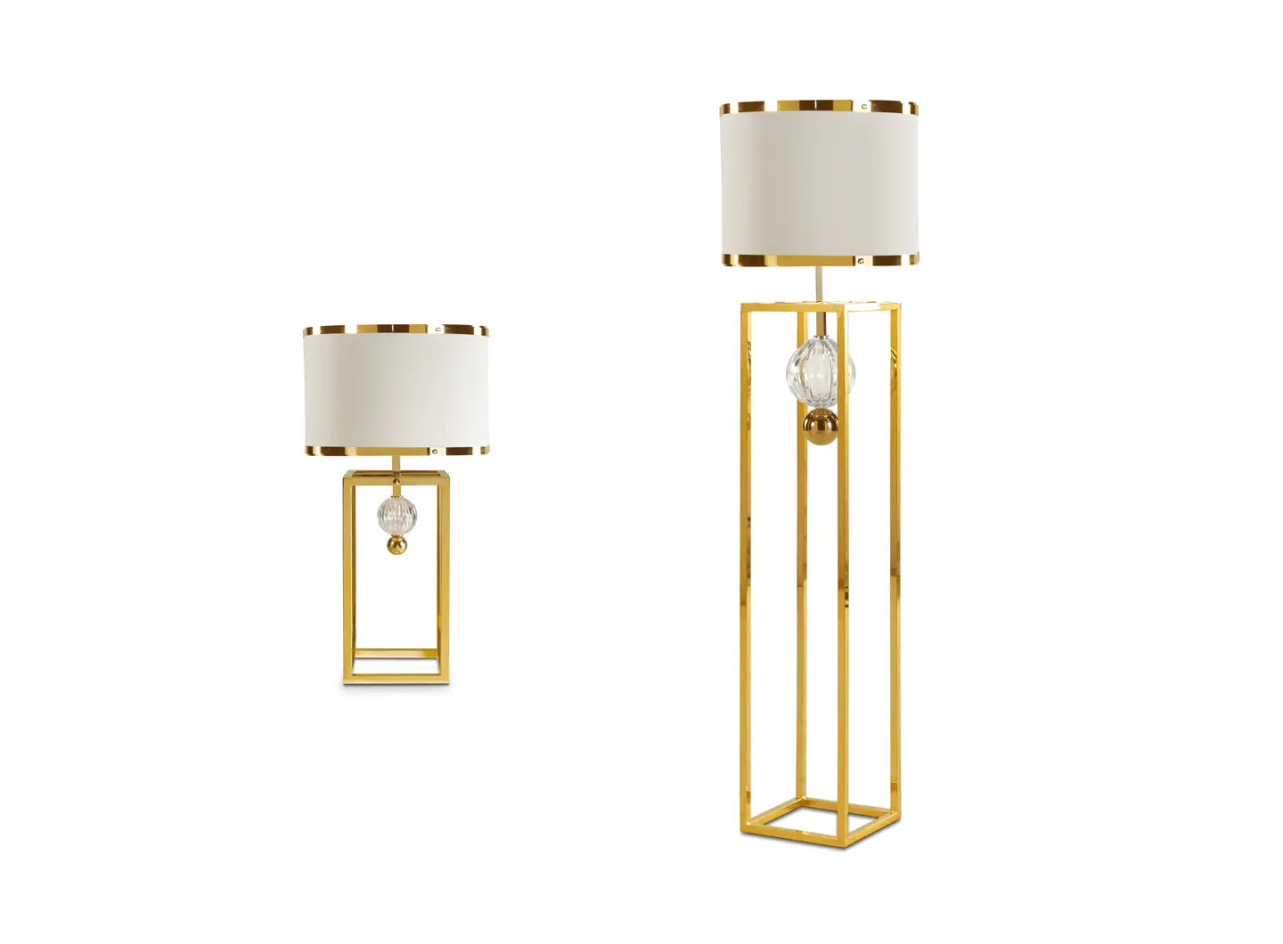 L043/T table lamp + L043/F floor lamp