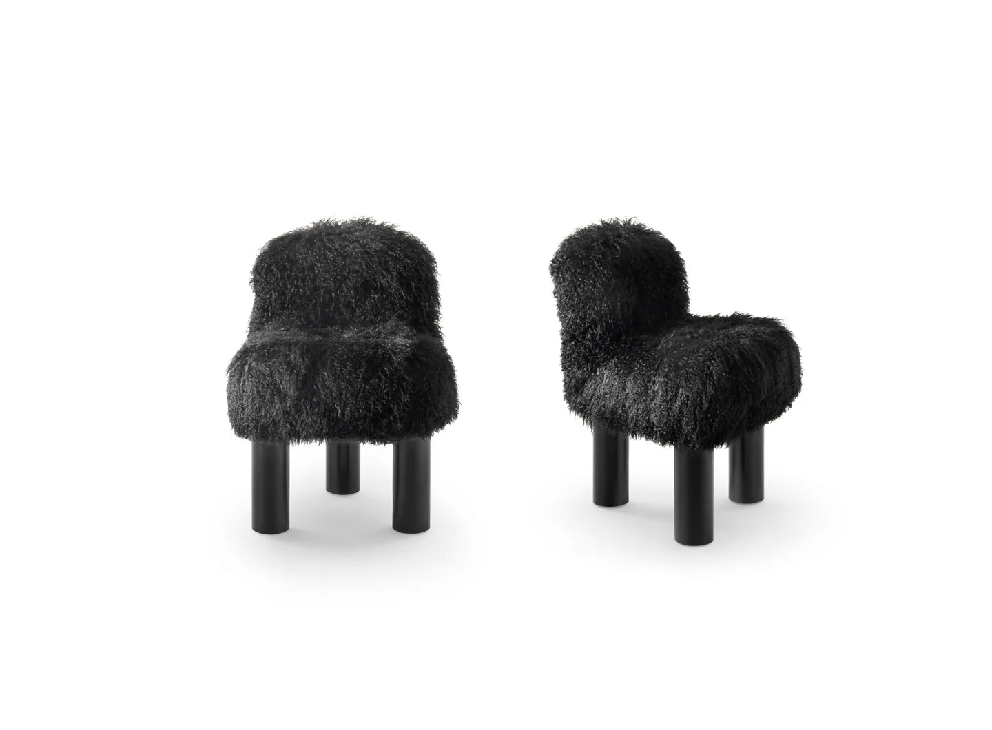 Botolo armchair - High version in fur