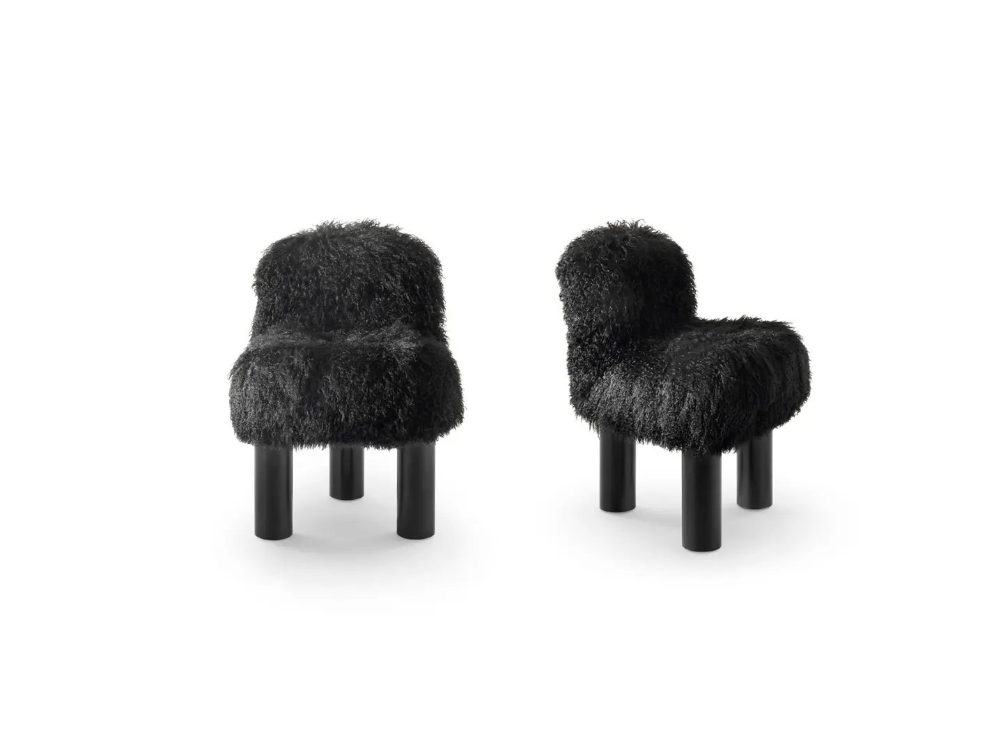 Botolo armchair - High version in fur