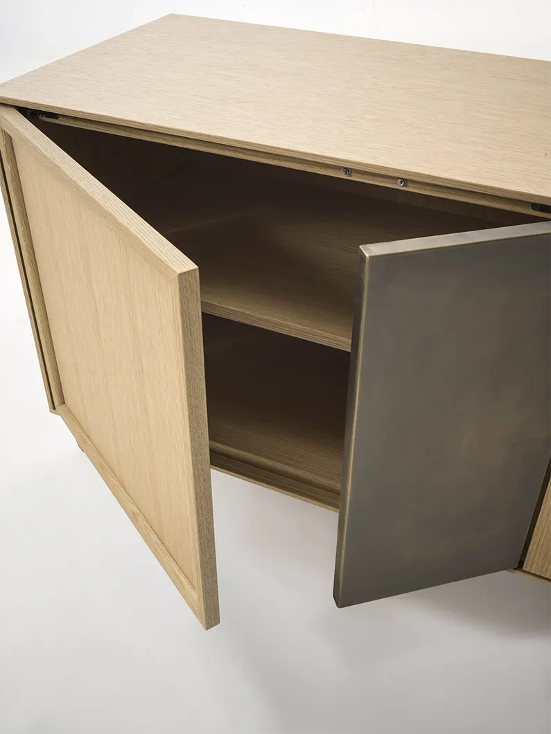 Durame - Crab - Solid wood sideboard with visible bearing structure