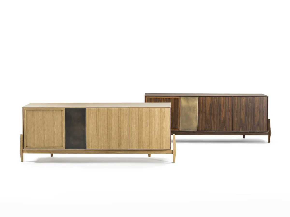 Durame - Crab - Solid wood sideboard with visible bearing structure