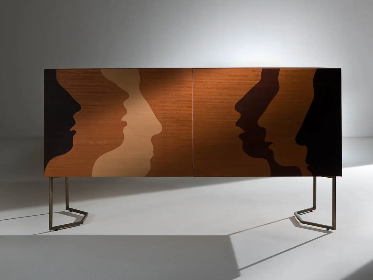 laurameroni intarsia art collection luxury sideboards in a limited edition