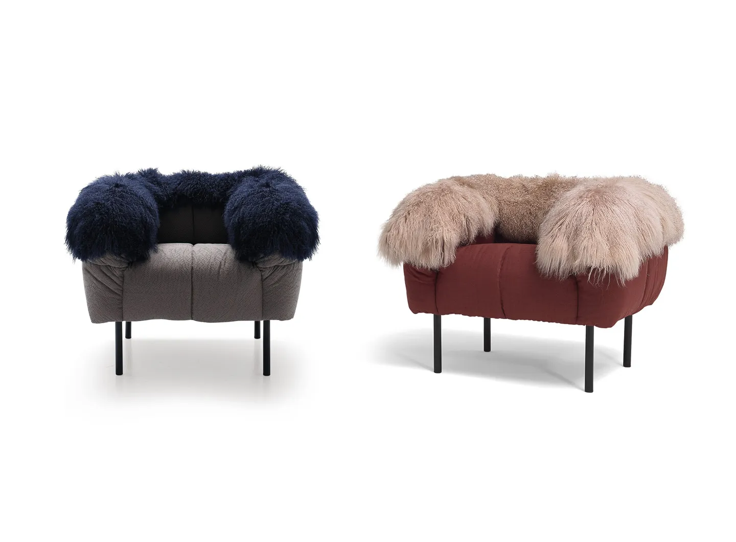 Pecorelle armchair - Fur version
