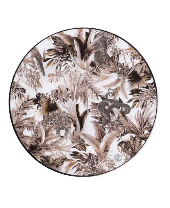 Roberto Cavalli Home Luxury Tableware - Tropical Jungle White