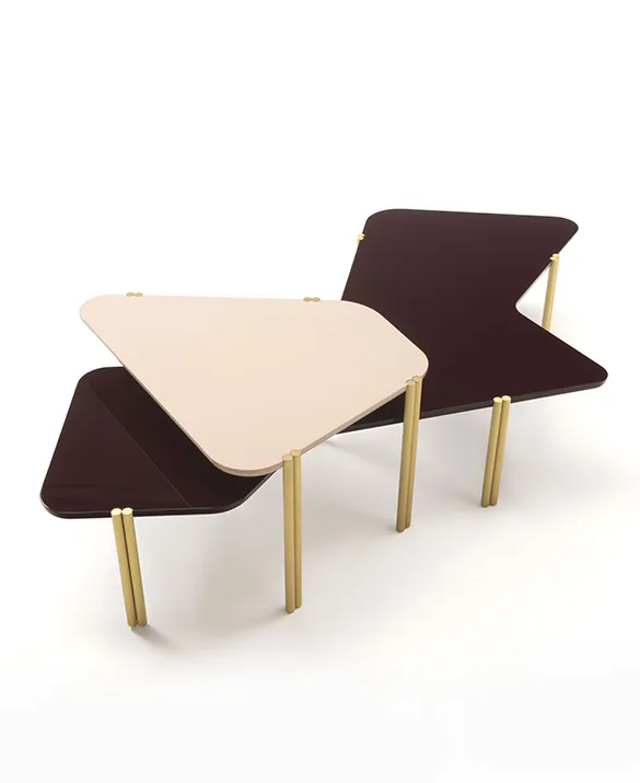 Durame - Jean - Asymmetrical and stackable tables