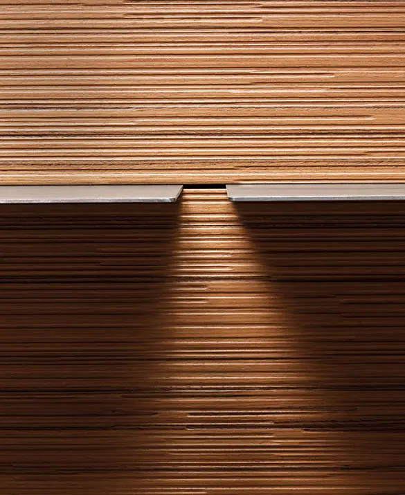 laurameroni luxury wall panels in wood, metal or fabric for high end integrated systems