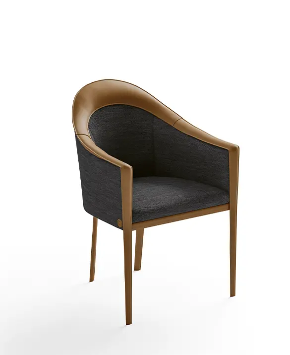 CPRN Homood-Chair with saddle leather