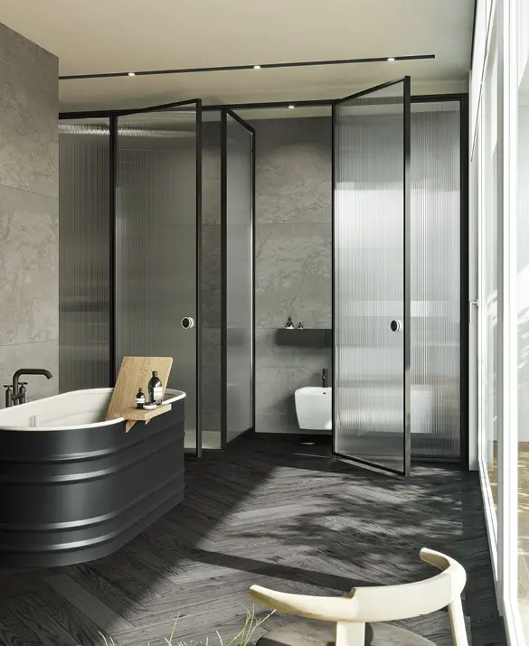 Vismaravetro - Glass partition walls for bathrooms and contract orders - Suite