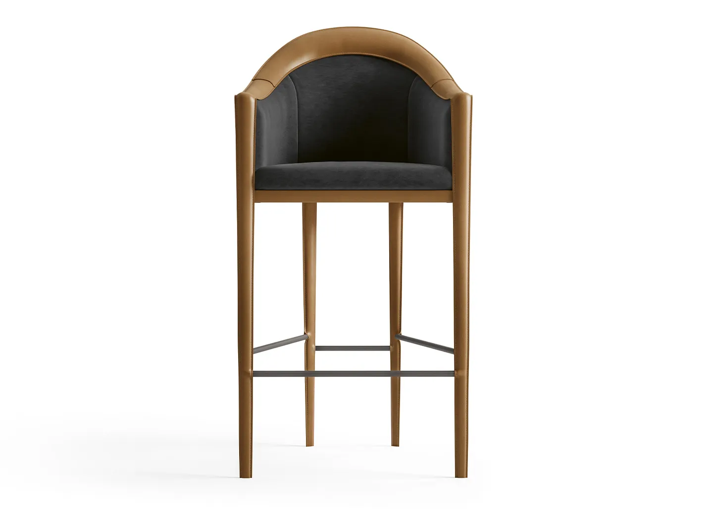 CPRN Homood-Stool with saddle leather