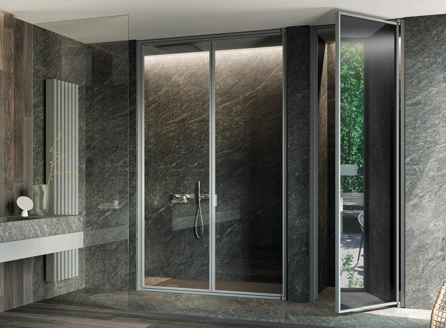 Vismaravetro - Glass partition walls for bathrooms and contract orders - Suite