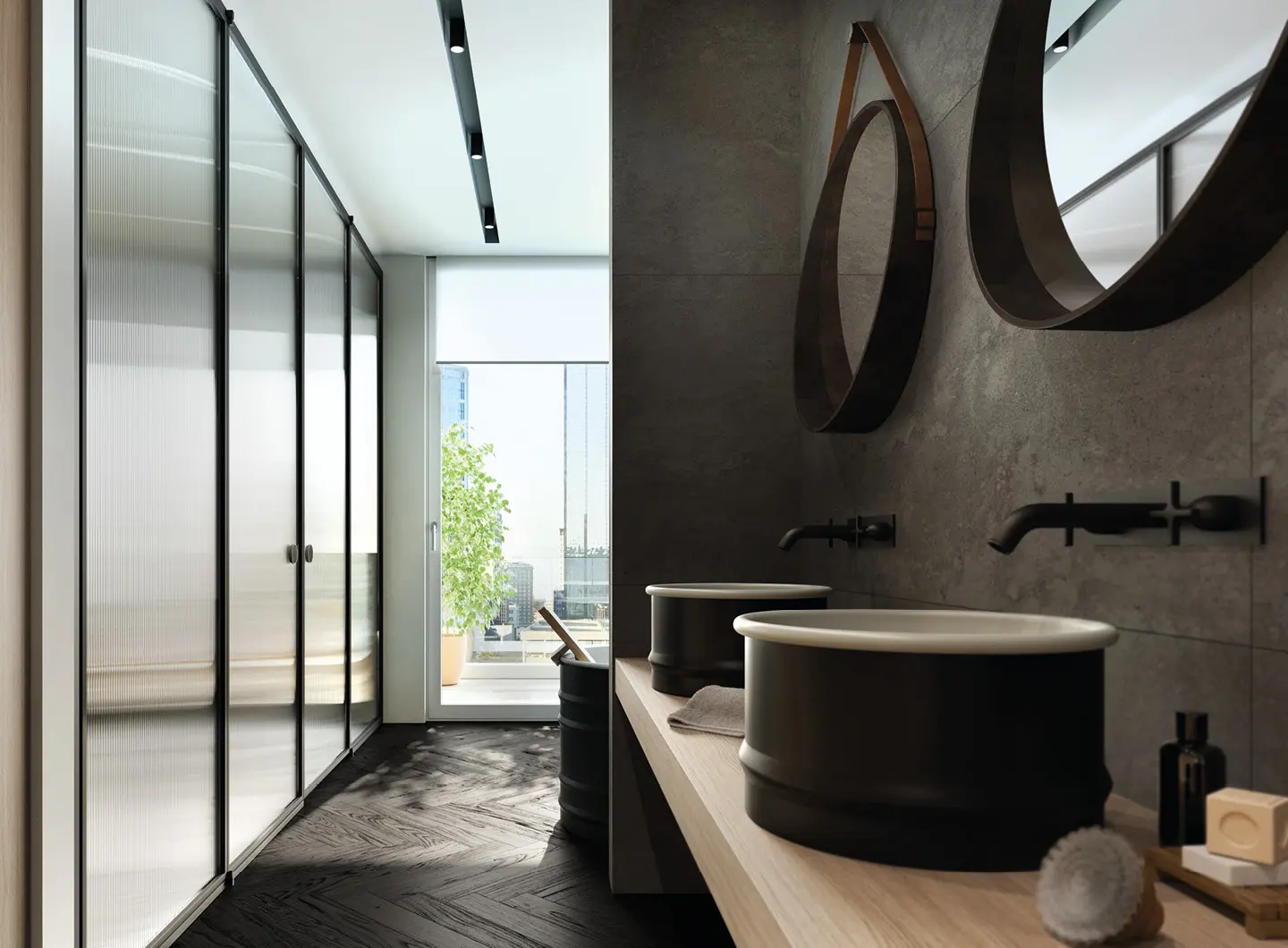 Vismaravetro - Glass partition walls for bathrooms and contract orders - Suite