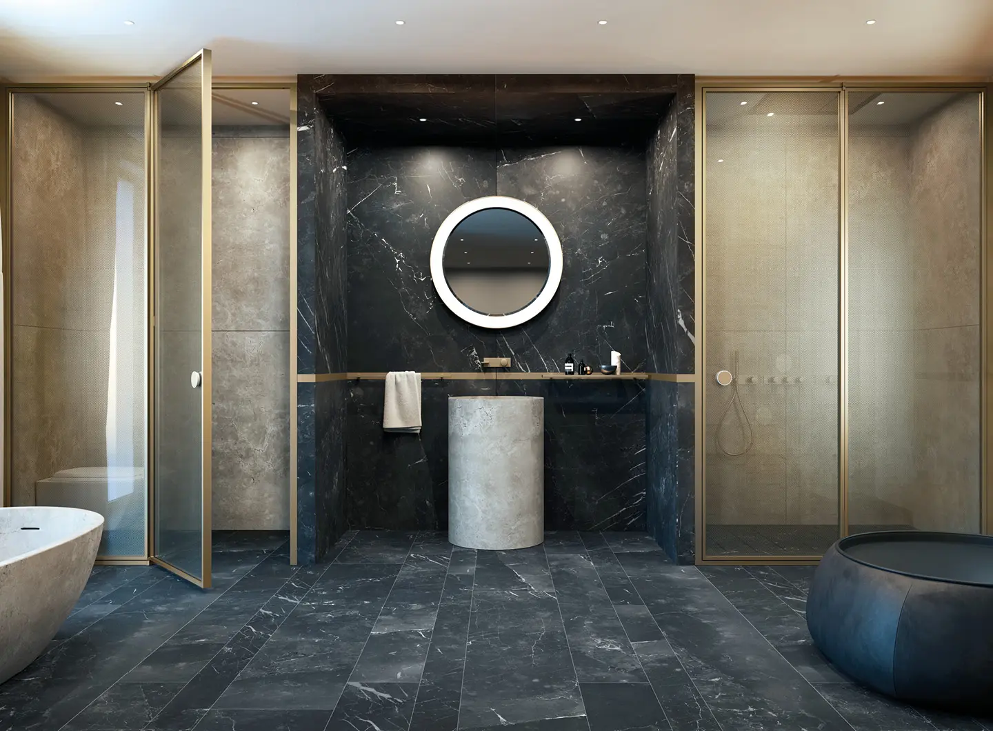 Vismaravetro - Glass partition walls for bathrooms and contract orders - Suite