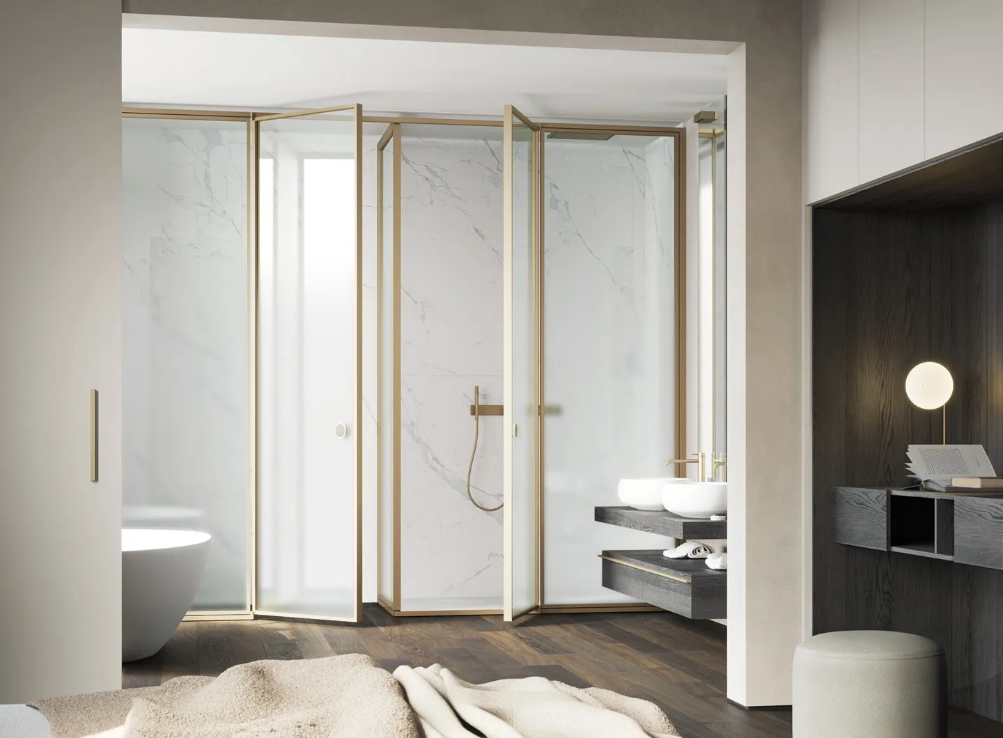 Vismaravetro - Glass partition walls for bathrooms and contract orders - Suite