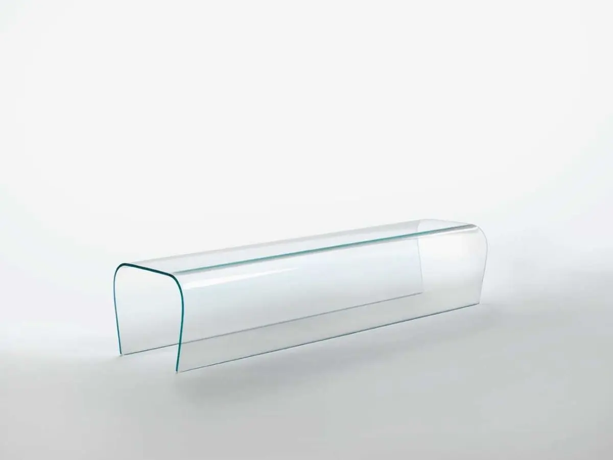 Glas Italia - Bent Glass Bench - Bent Glass Stool