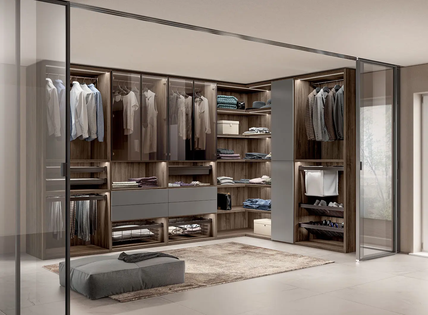 Walk-in wardrobe