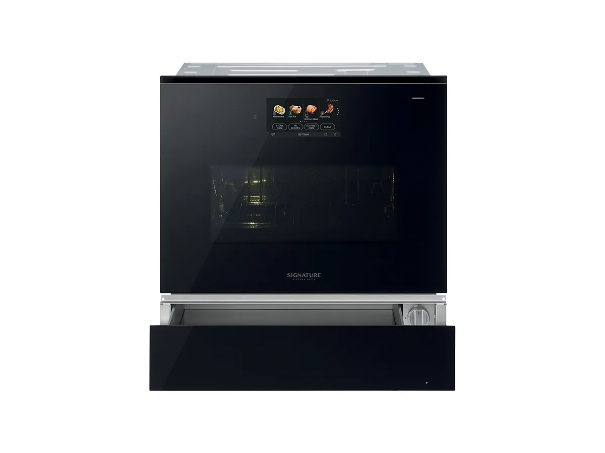 Combi steam oven with microwave