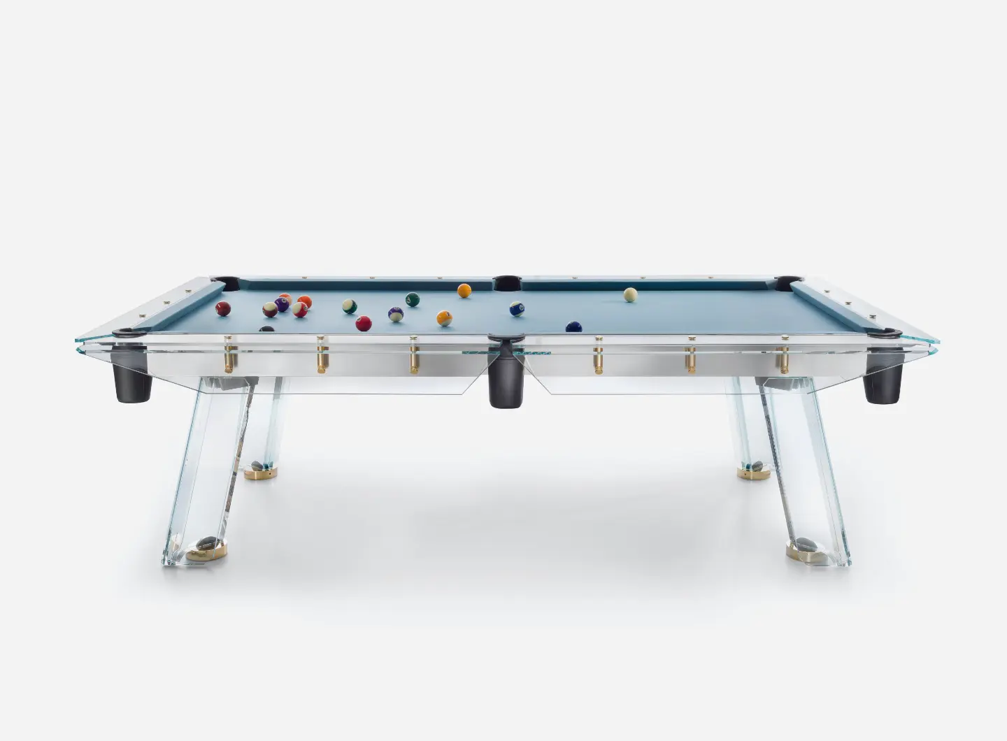 Billiards gold pool table