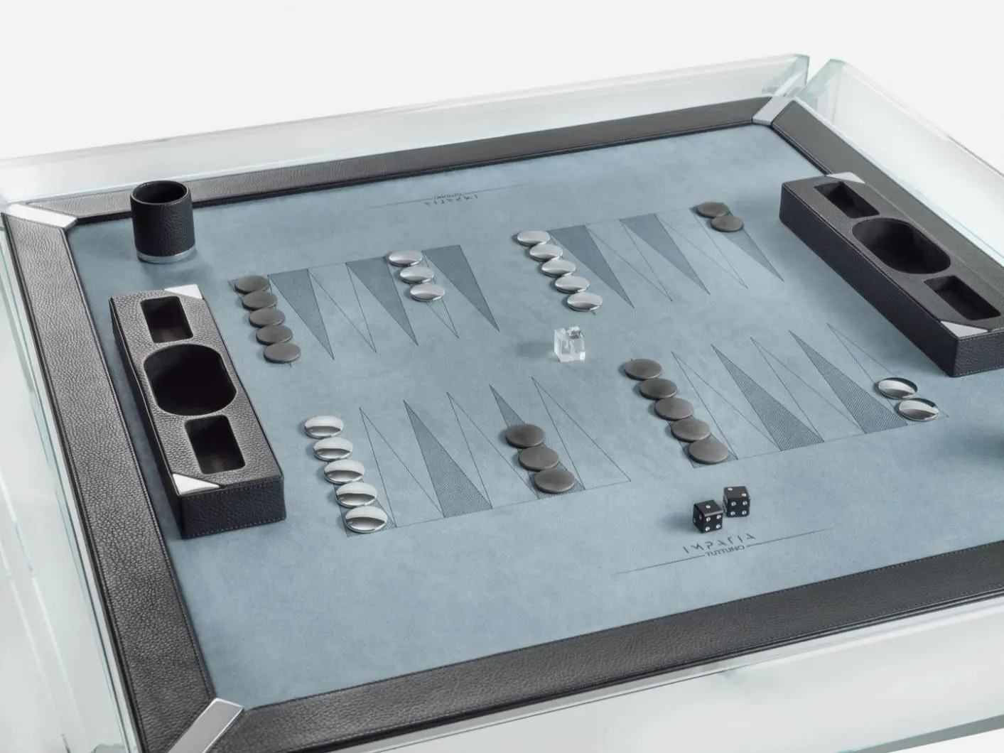 IMPATIA - TUTTUNO leather Backgammon