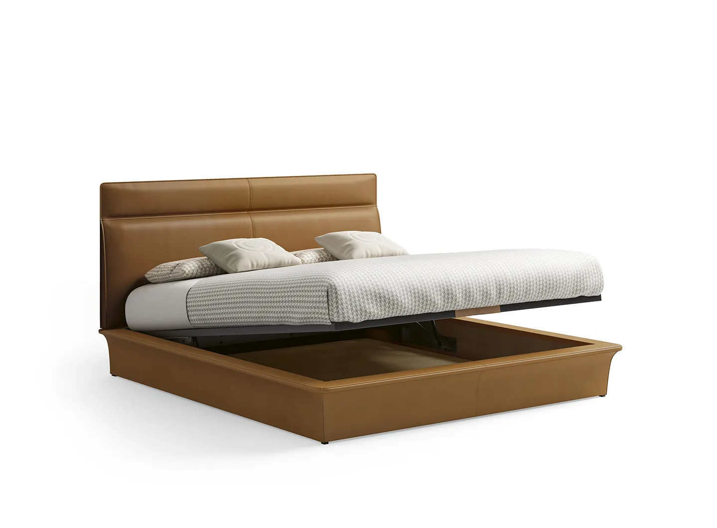 CPRN Homood-Bed in saddle leather