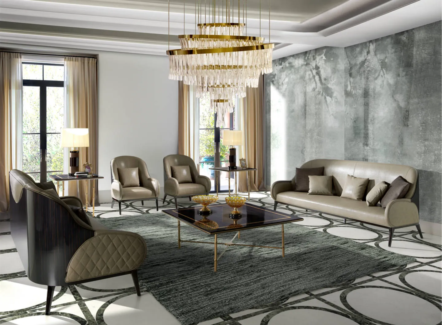 SOHER, Handmade Luxury Interiors, IRIS Living Room