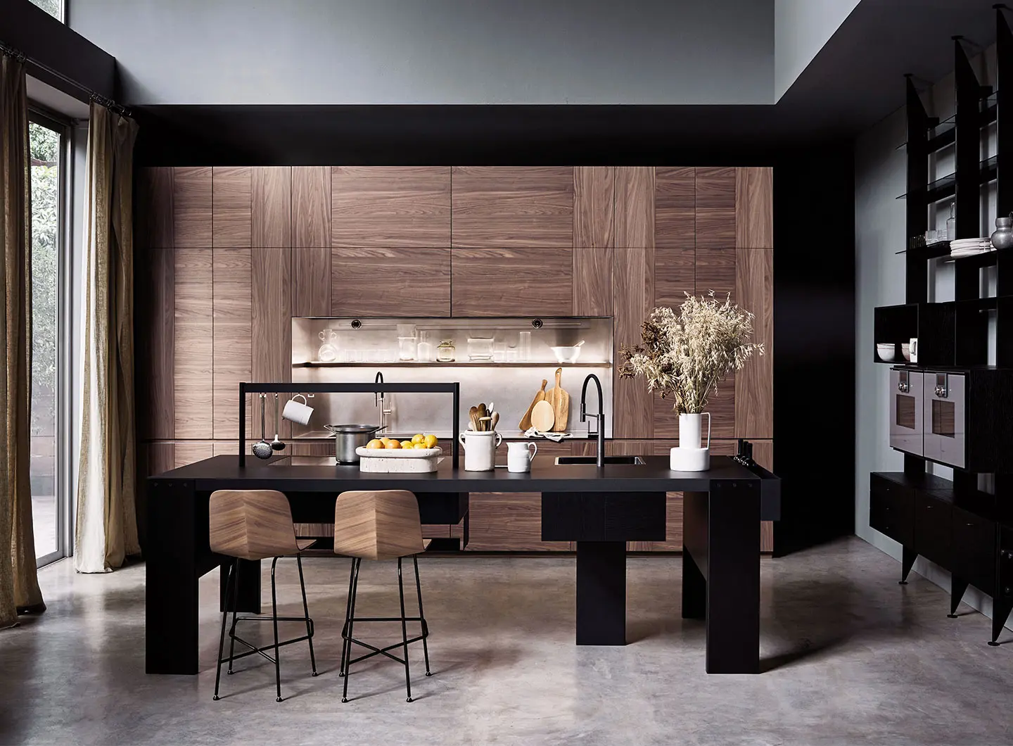 Cesar - colonne Intarsio, workstation Williamsburg e sistema a parete The 50's