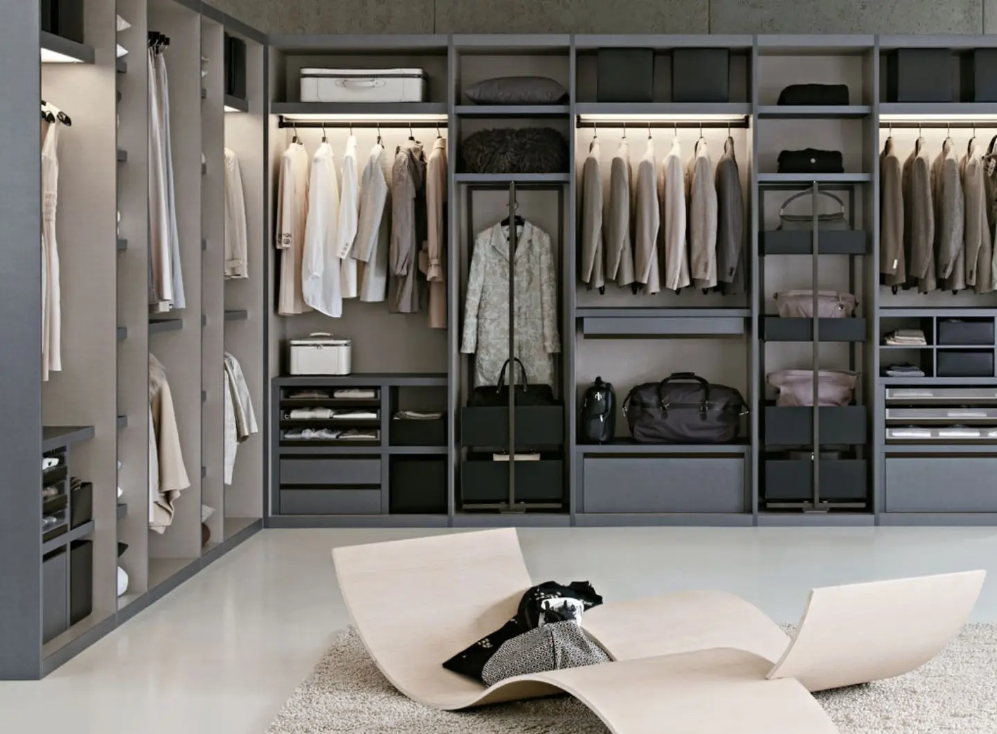 Flou - Guardaroba 16.32 walk-in closet