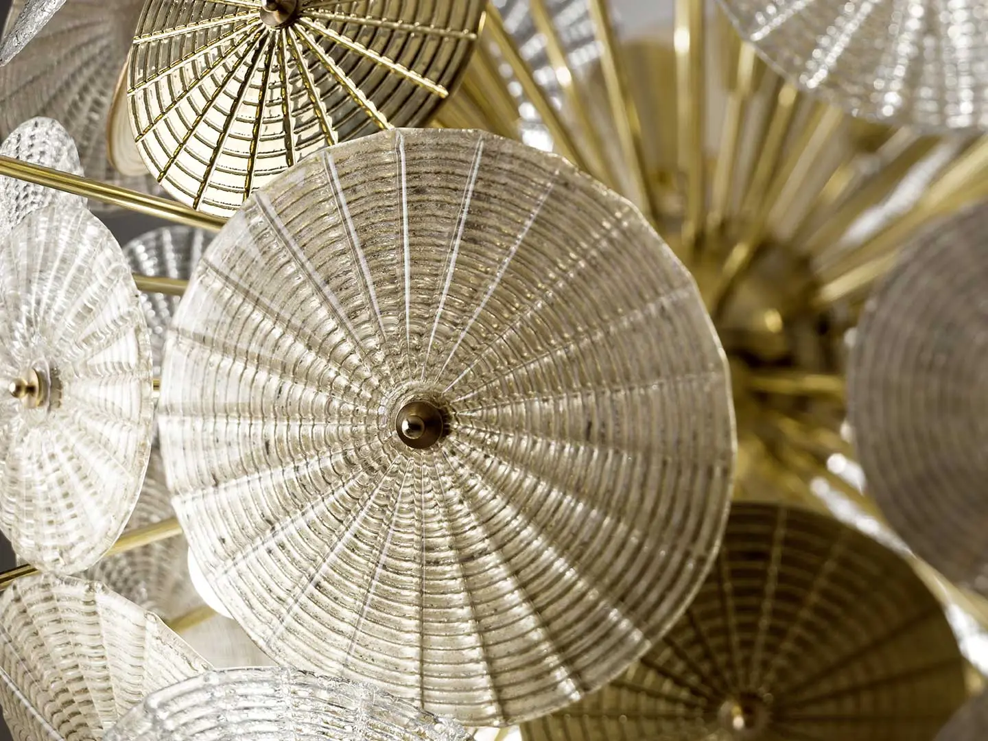 VILLARI - GOLD DANDELION CHANDELIER