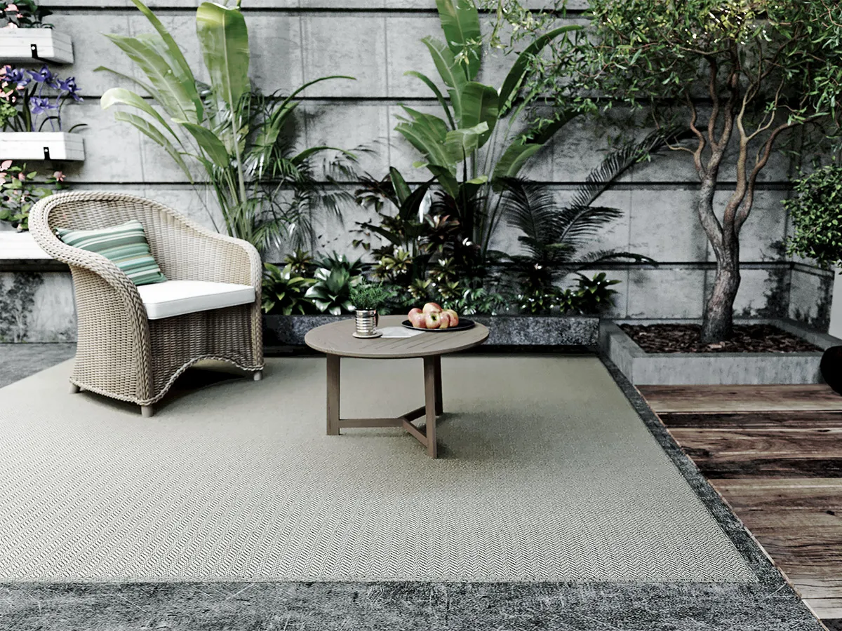 outdoor carpet, outdoor rug, synthetic jute carpet, recycled, PET, ecofriendly, TAPETTI, TAPETTO, MOQUETTE