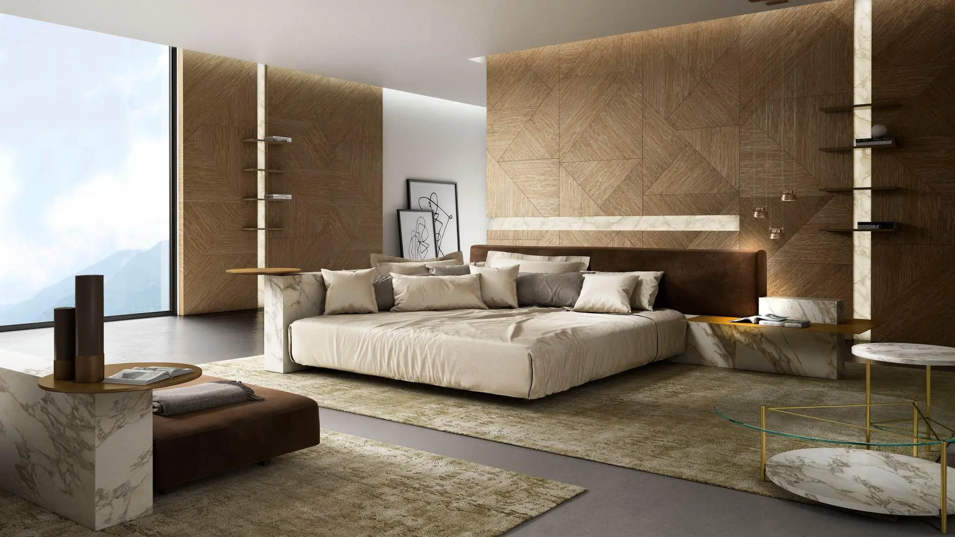 laurameroni tatami wall panels il wood for luxury bedroom