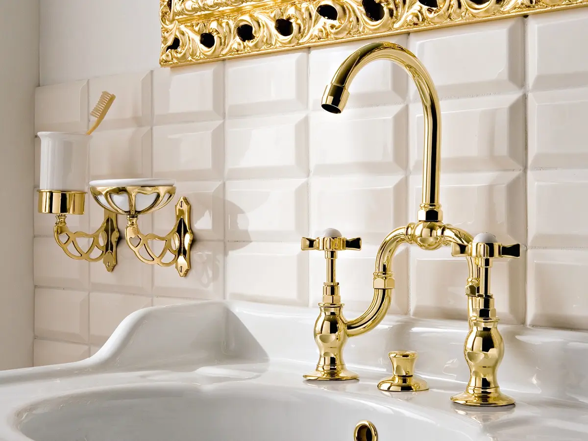 Sbordoni 1910 - Antica hole bridge basin mixer