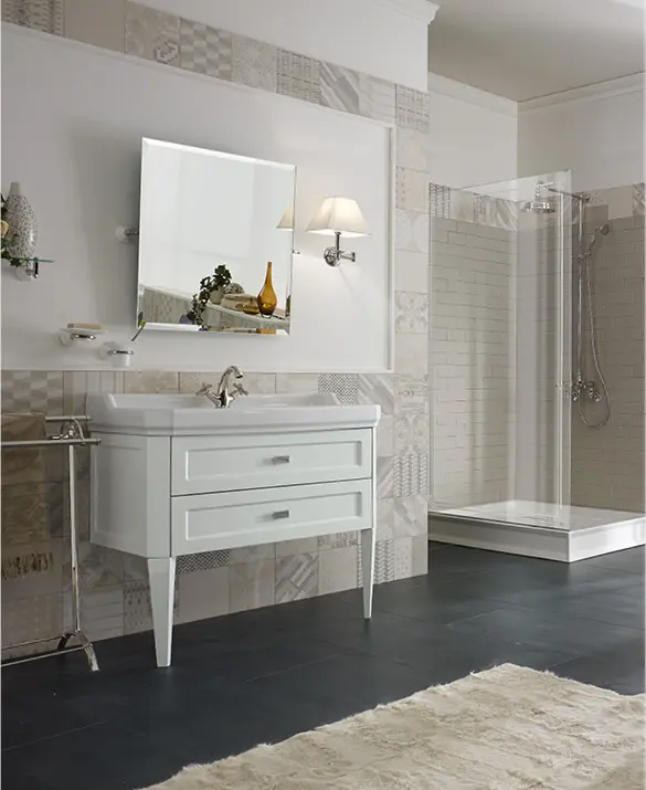 Sbordoni 1910 - Dèco Prestige monobloc basin mixer.