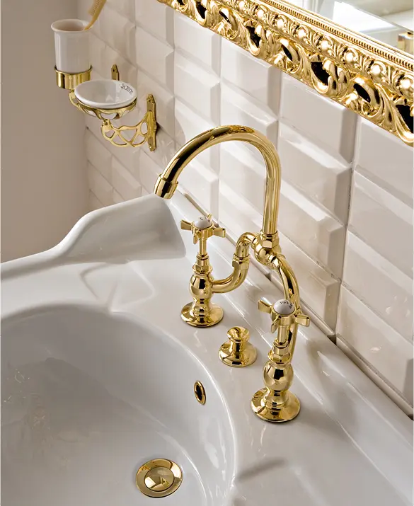 Sbordoni 1910 - Antica hole bridge basin mixer 
