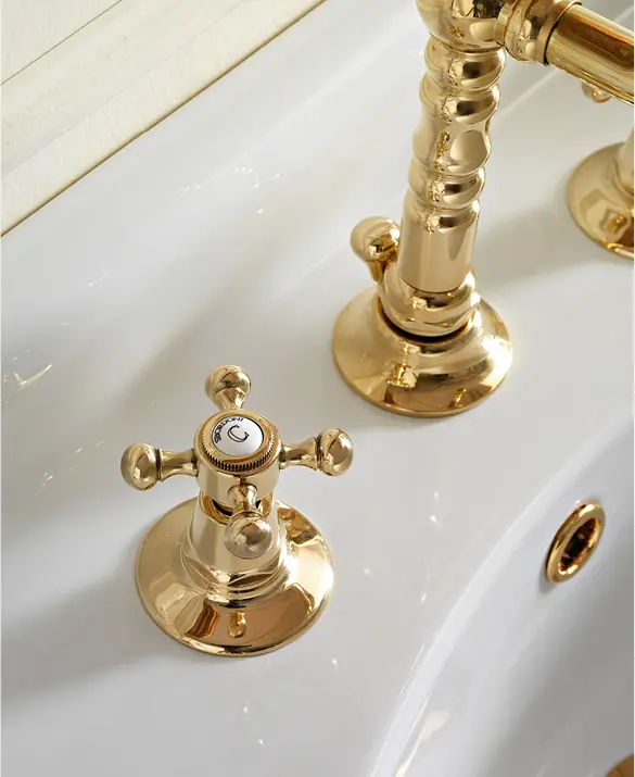 Sbordoni 1910 - Batteria lavabo Londra 3 fori.